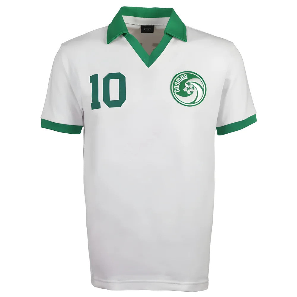 New York Cosmos Pele White Retro Shirt with PELE 10_0