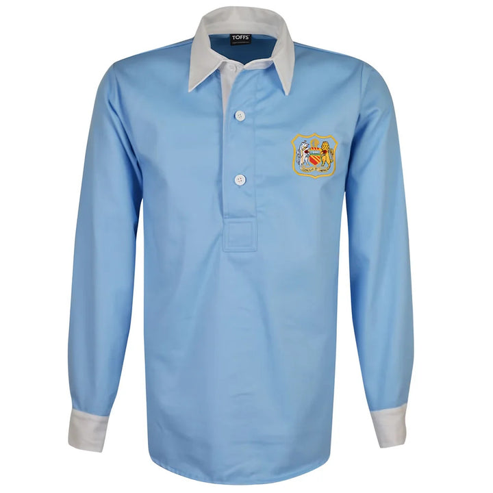 Manchester City 1940s-1950s Retro Football Shirt_0