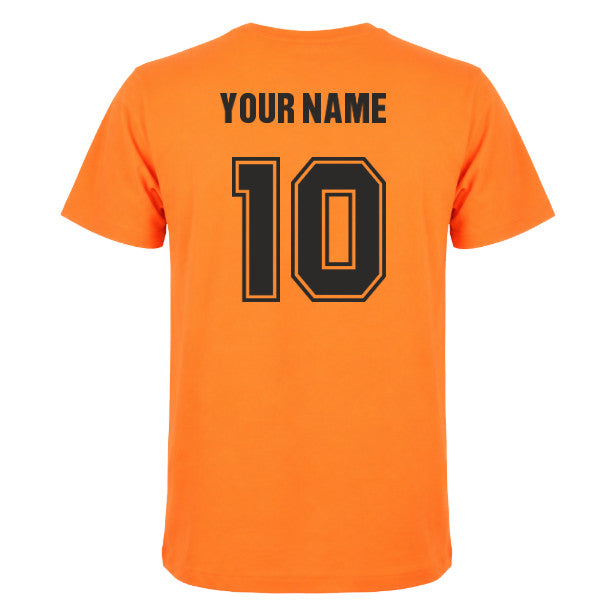 Holland 12th Man T-Shirt - Orange (Your Name)_0