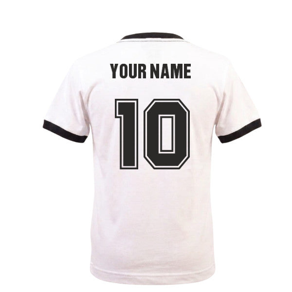 Kids West Germany 12th Man - White/Black Ringer (Your Name)_0