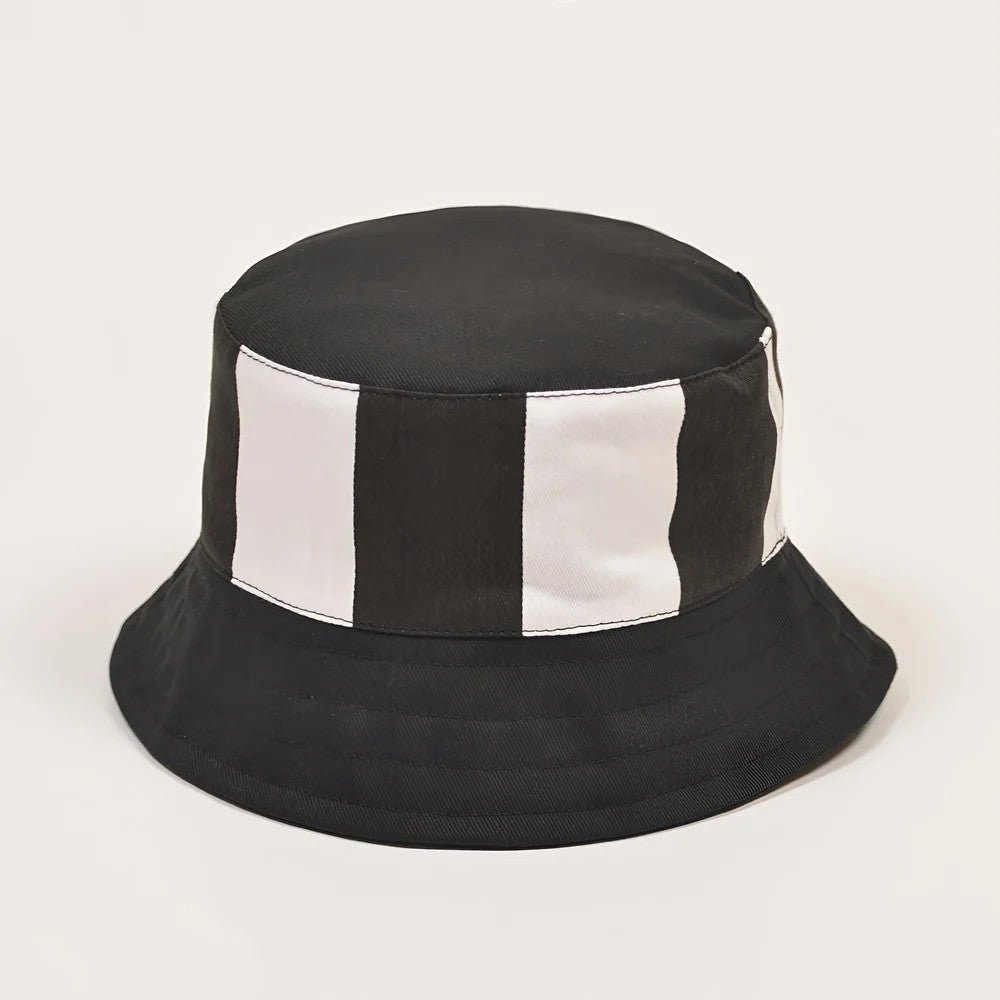 TOFFS Bucket Hat - Black/White Stripe_0