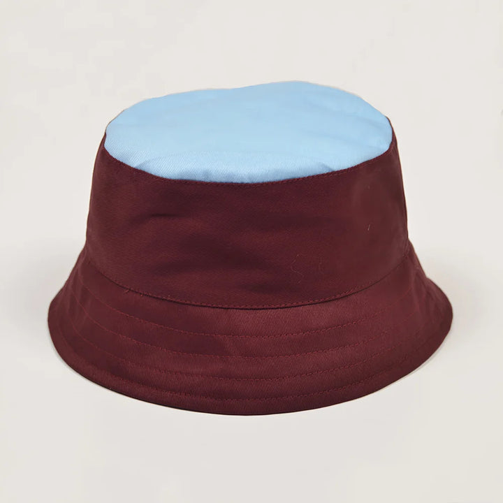 TOFFS Bucket Hat - Maroon/Sky_0
