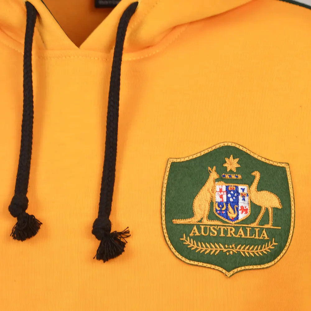 Australia Hoodie 1980s Amber/Bottle Green_1