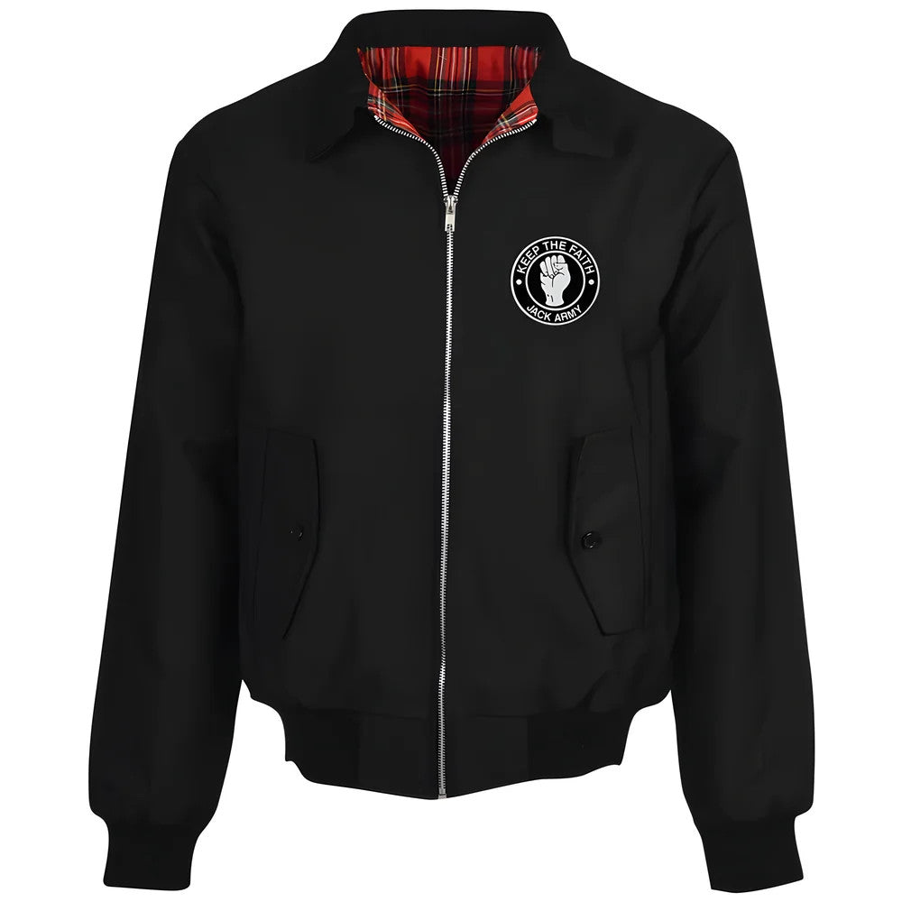 Swansea City Black Harrington Jacket_0
