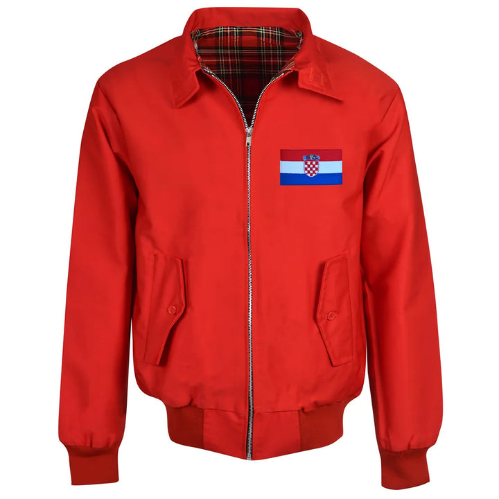 Croatia Red Harrington Jacket_0