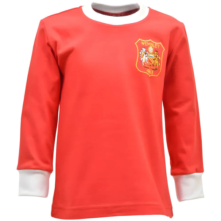 Manchester Reds 1963 FA Cup Dennis Law 10 Kids Shirt_0