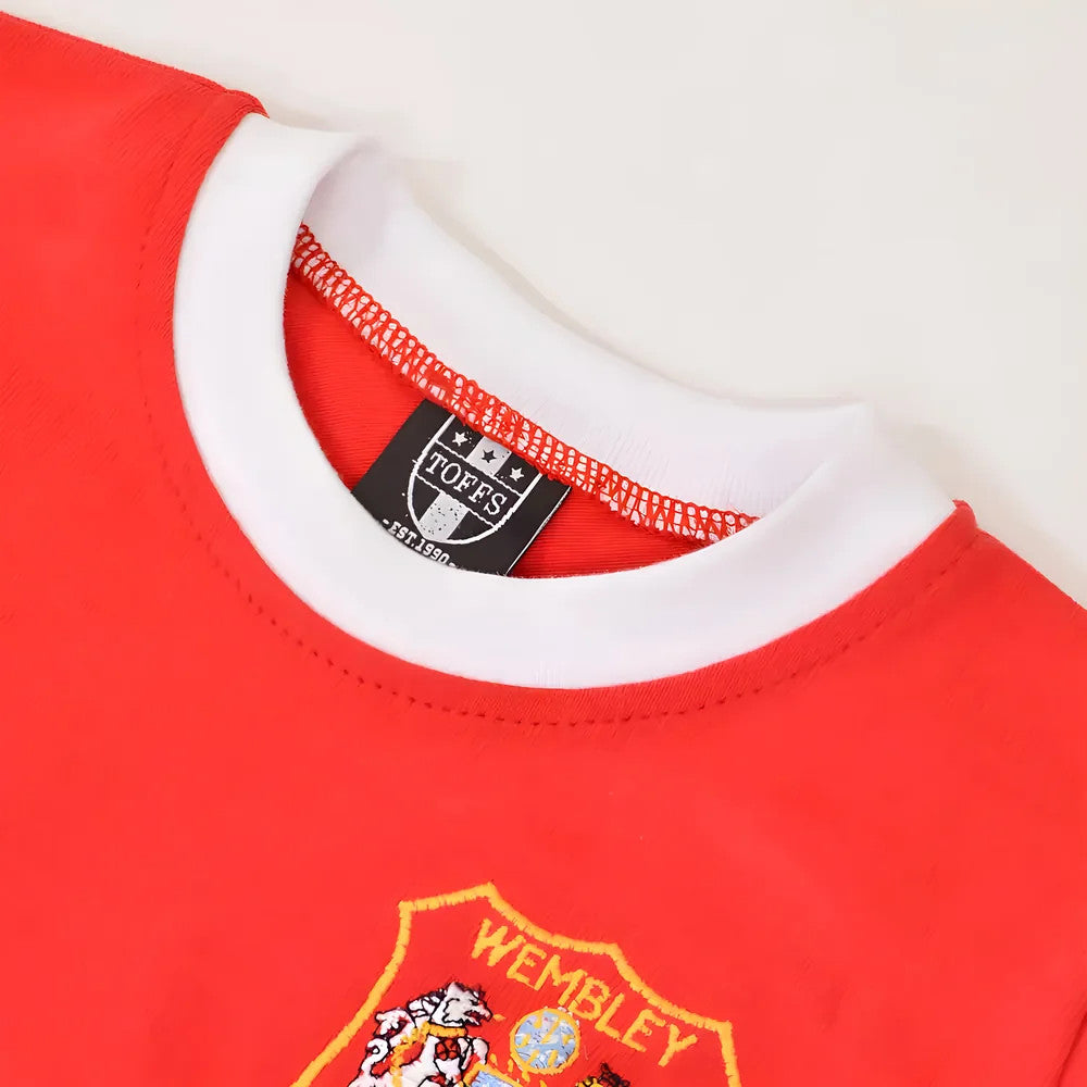 Manchester Reds 1963 FA Cup Dennis Law 10 Kids Shirt_2