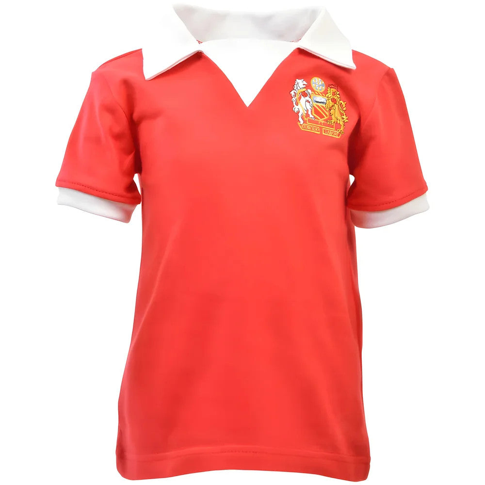 Manchester Reds 1970s Kids Retro Football Shirt_0