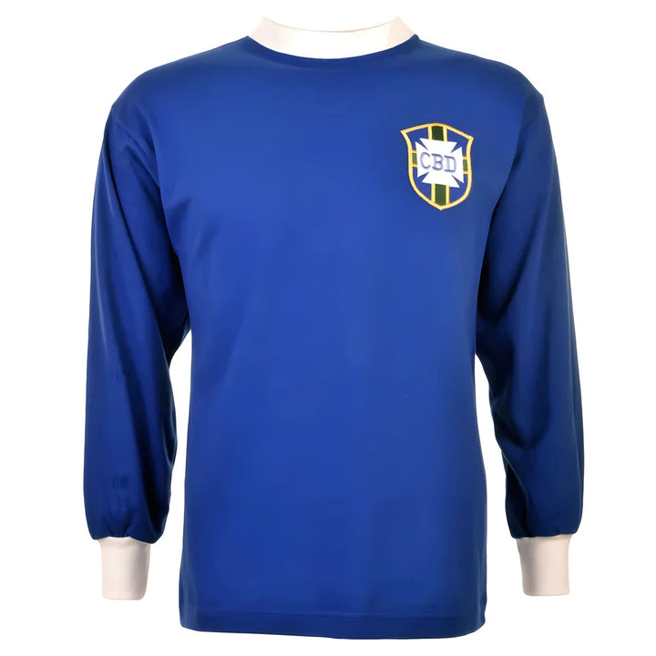 Brazil 1966 World Cup Kids Retro Football Shirt_0