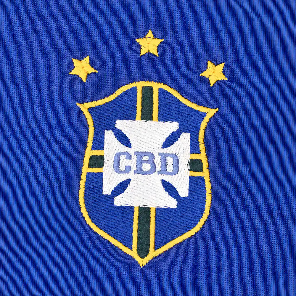 Brazil 1971 3 Star Kids Retro Football Shirt_1