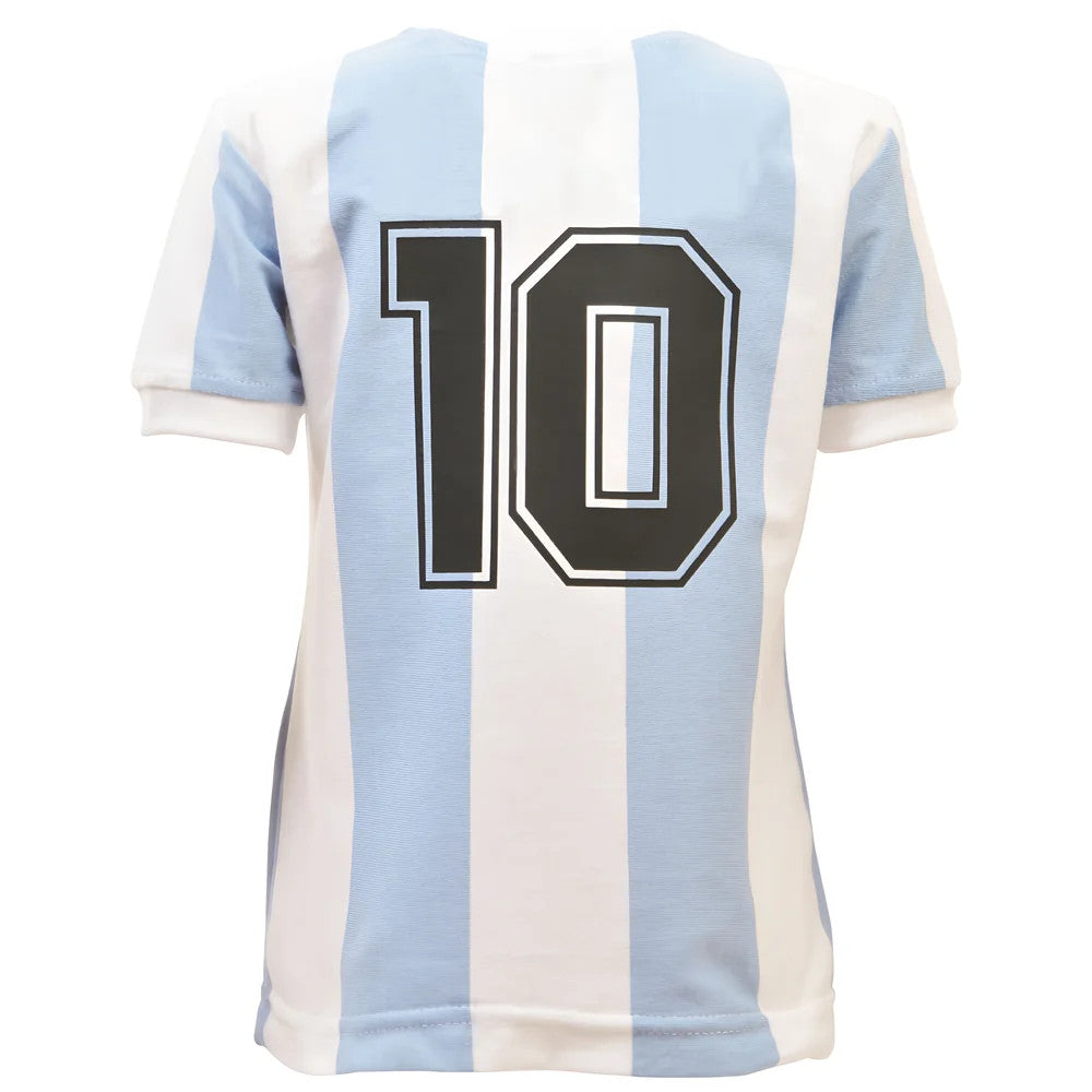 Argentina 1986 World Cup No.10 Kids Shirt_0
