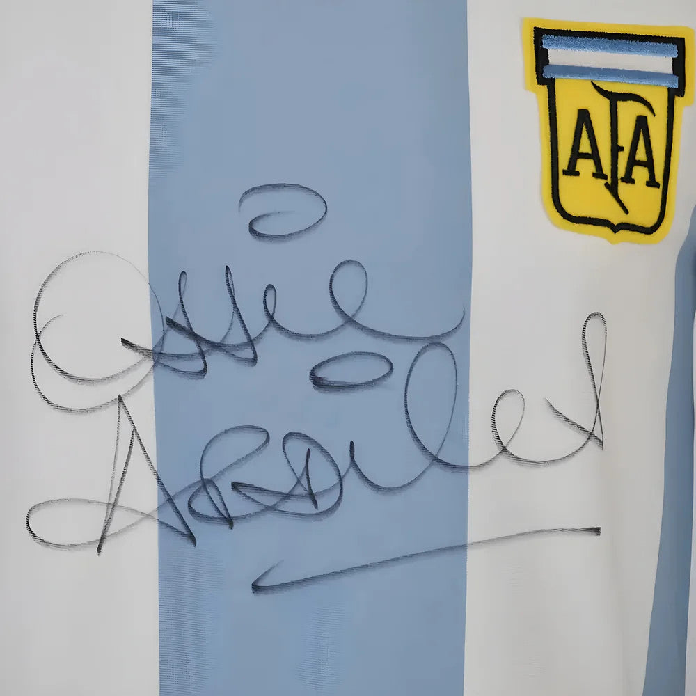 Limited Edition Ossie Ardiles signed Argentina 1978 Shirt_1