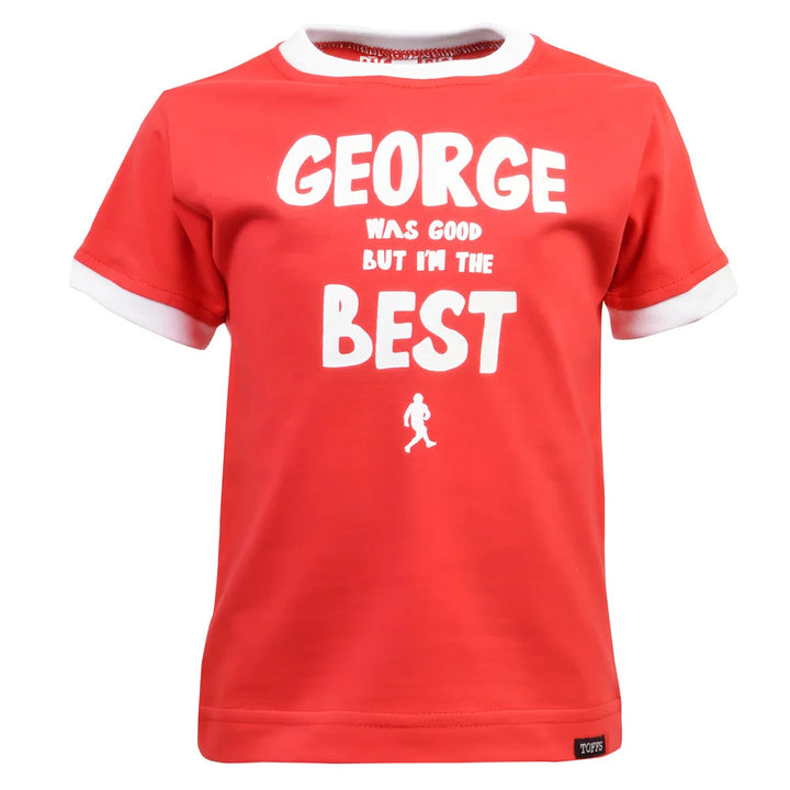 Kids "Best" Red/White Ringer_0