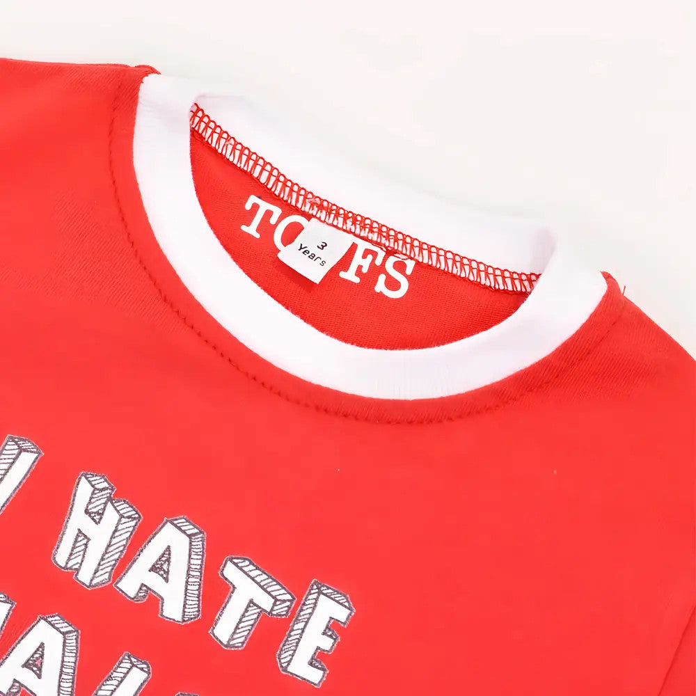 Kids I Hate Penalties Red/White Ringer_2