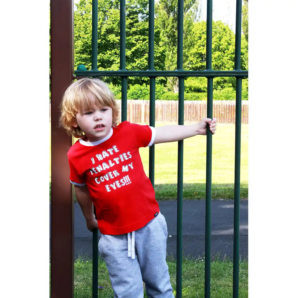 Kids I Hate Penalties Red/White Ringer_3