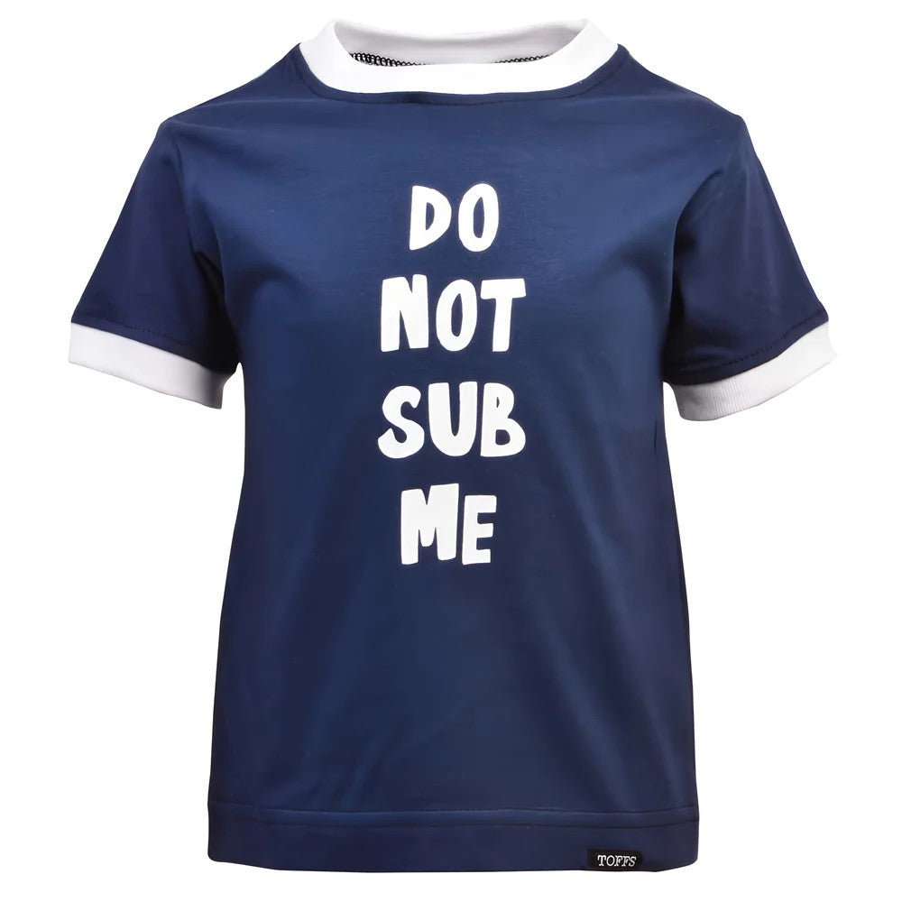 Kids Do Not Sub Me - Navy/White Ringer_0