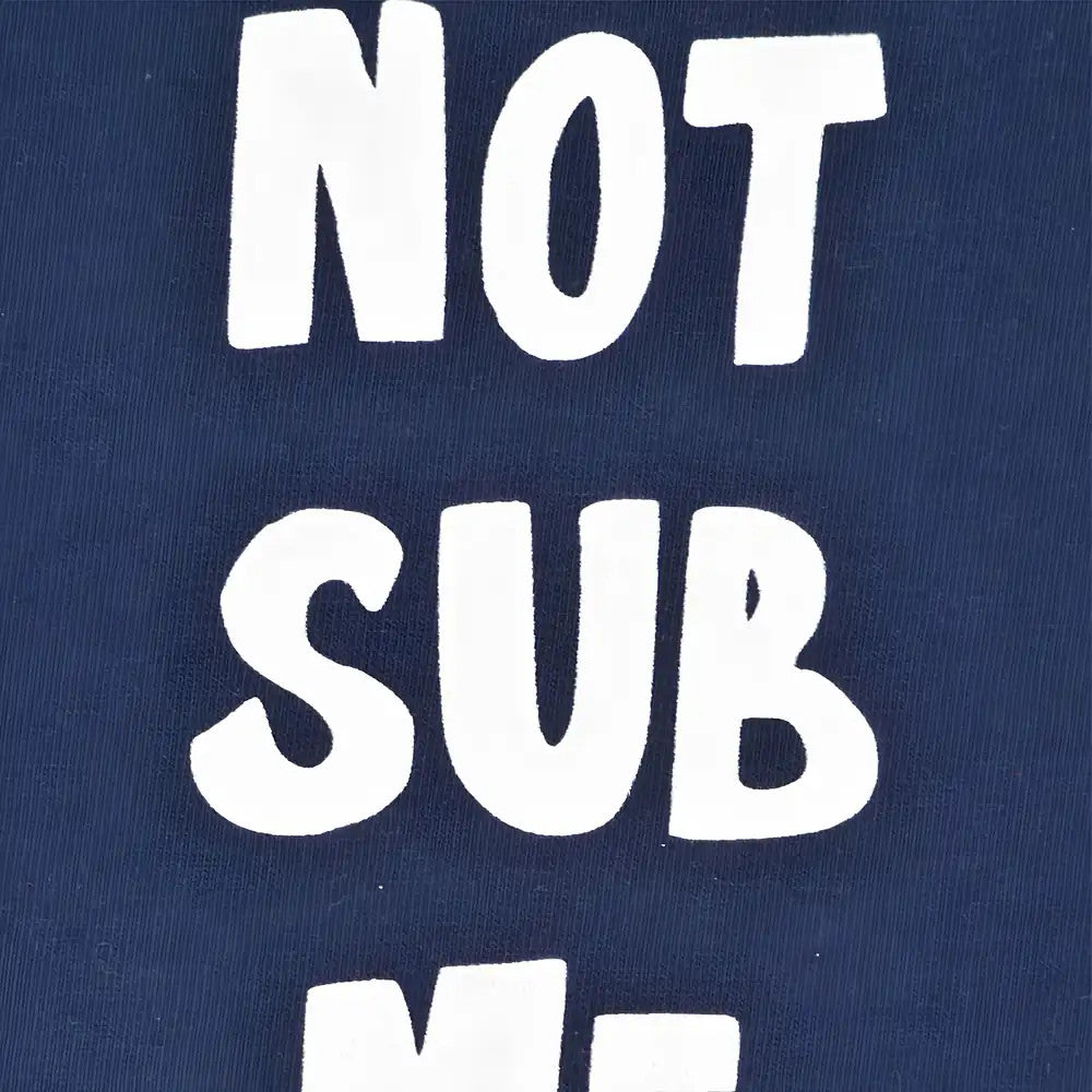 Kids Do Not Sub Me - Navy/White Ringer_1