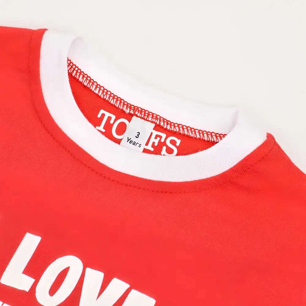 Kids I Love It When Mum - Red/White Ringer_2