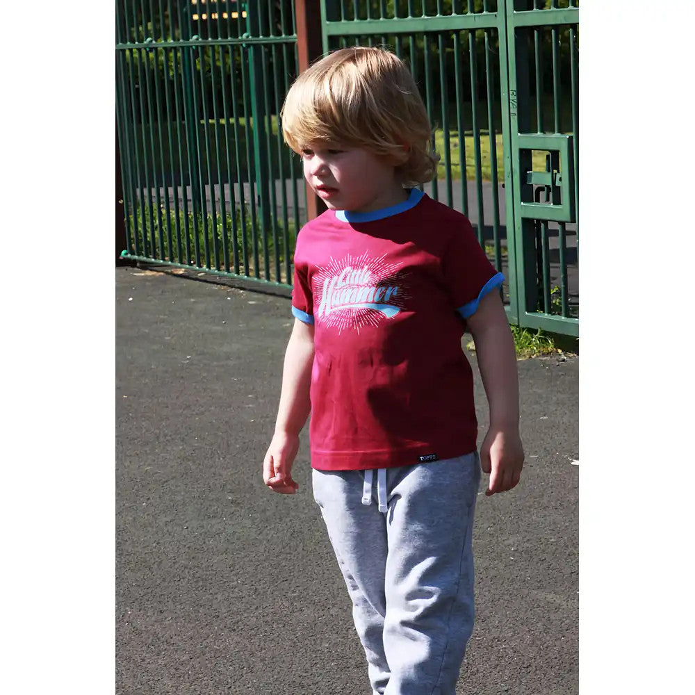 Kids Little Hammer - Maroon/Sky Ringer_3