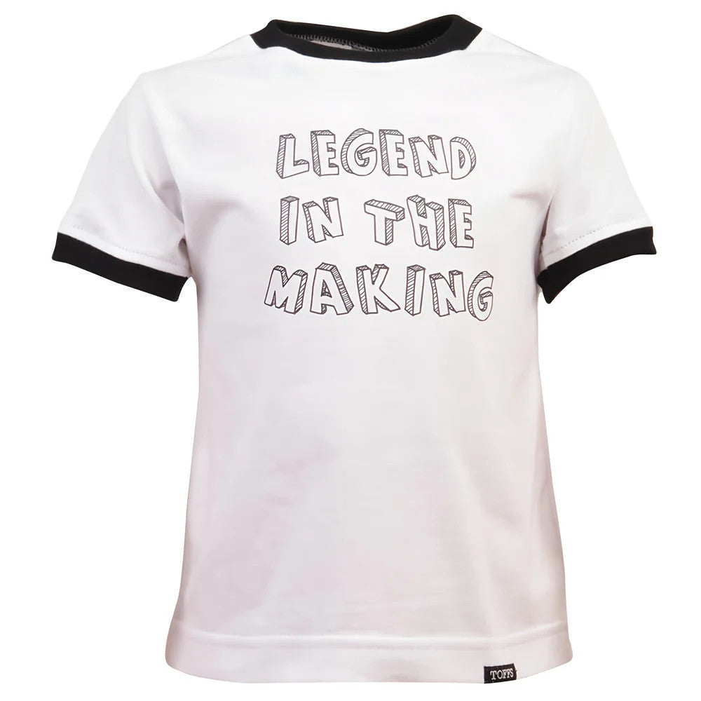 Kids Legend in the Making - White/Black Ringer_0