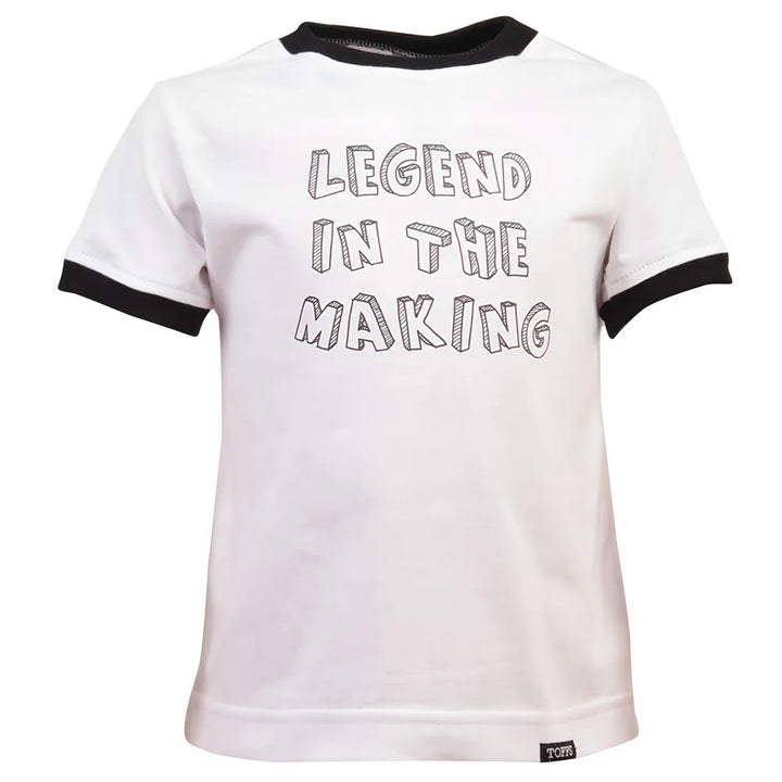 Kids Legend in the Making - White/Black Ringer_0