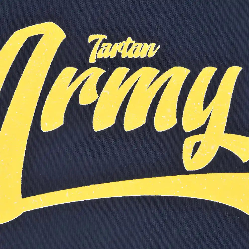 Kids Tartan Army - Navy/White Ringer_1