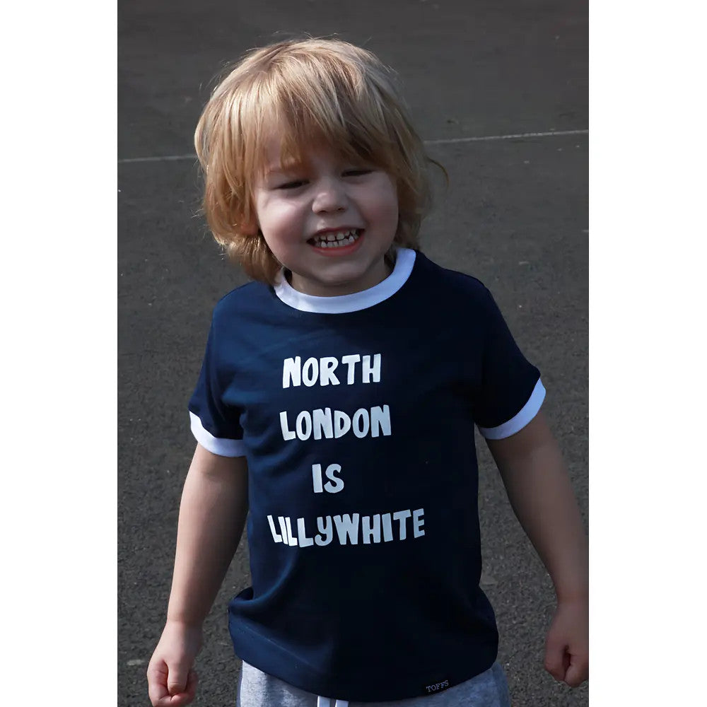 Kids North London - Navy/White Ringer_3