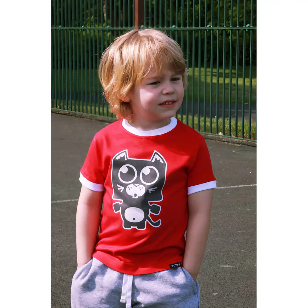 Kids Sunderland - Red/White Ringer_3