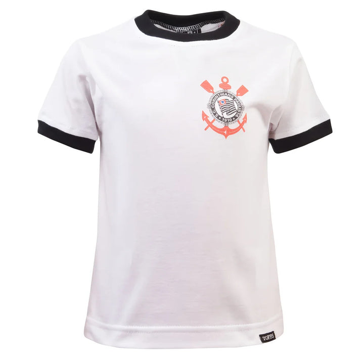 Kids Corinthians Paulista 12th Man- White/Black Ringer_0