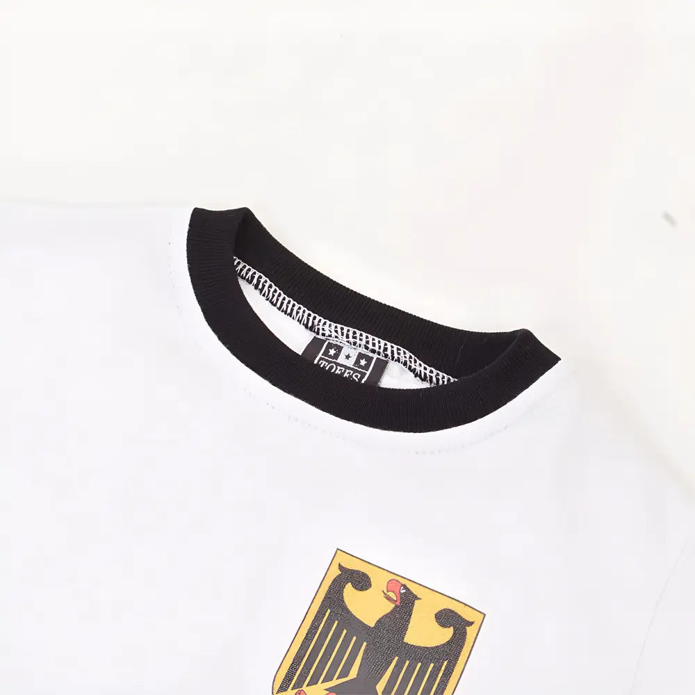 Kids West Germany 12th Man - White/Black Ringer_2