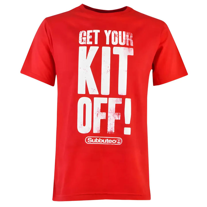 Subbuteo Get Your Kit Off T-Shirt - Red_0