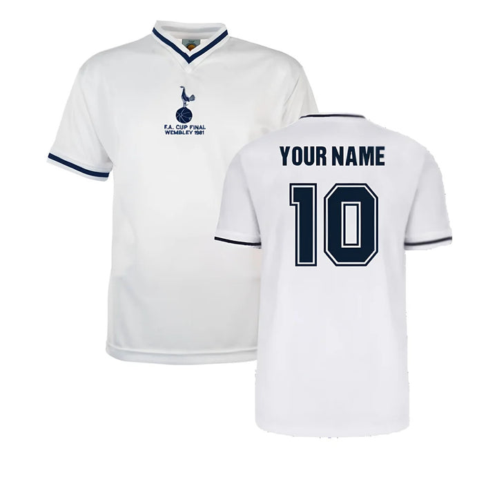 Tottenham Hotspur 1981 FA Cup Final Retro Shirt (Your Name)_0