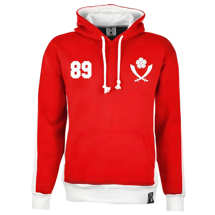 Sheffield United Number 89 Retro Hoodie (Red)_0