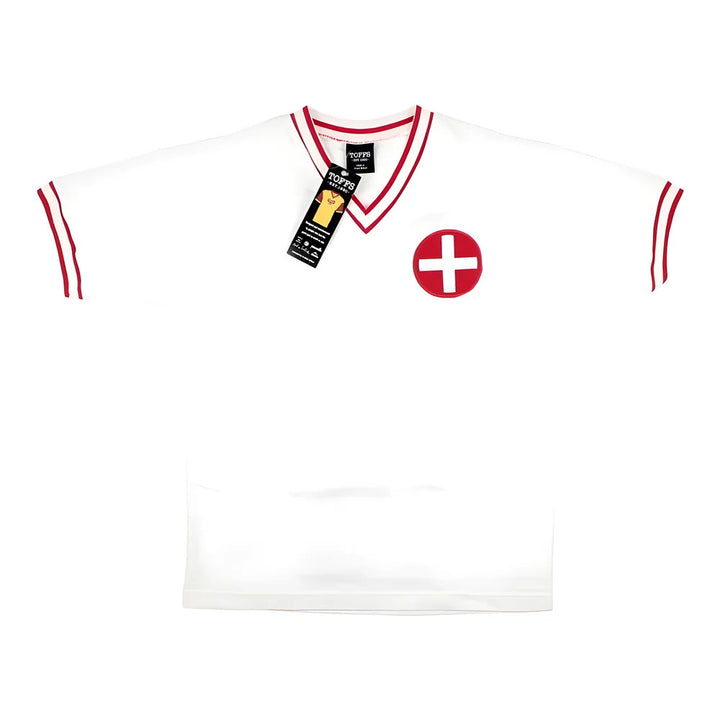 Switzerland 1970s Retro Football Shirt (White)_0