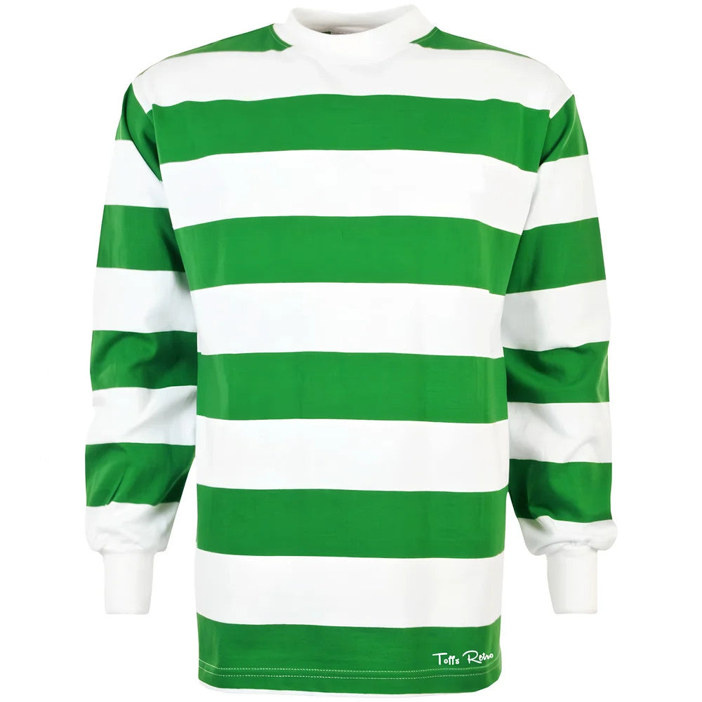 TOFFS Retro Football Shirt Emerald/White Hoop_0