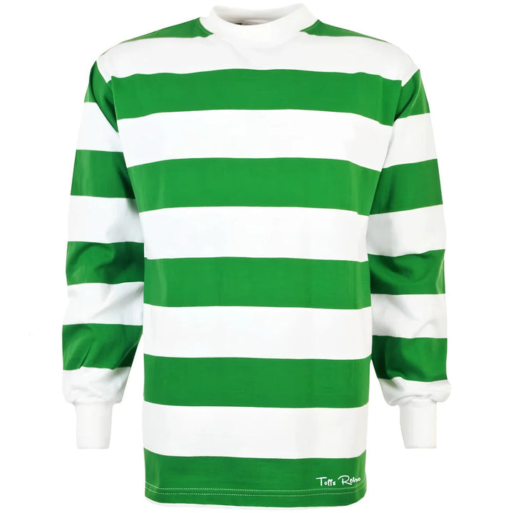 TOFFS Retro Football Shirt Emerald/White Hoop_0