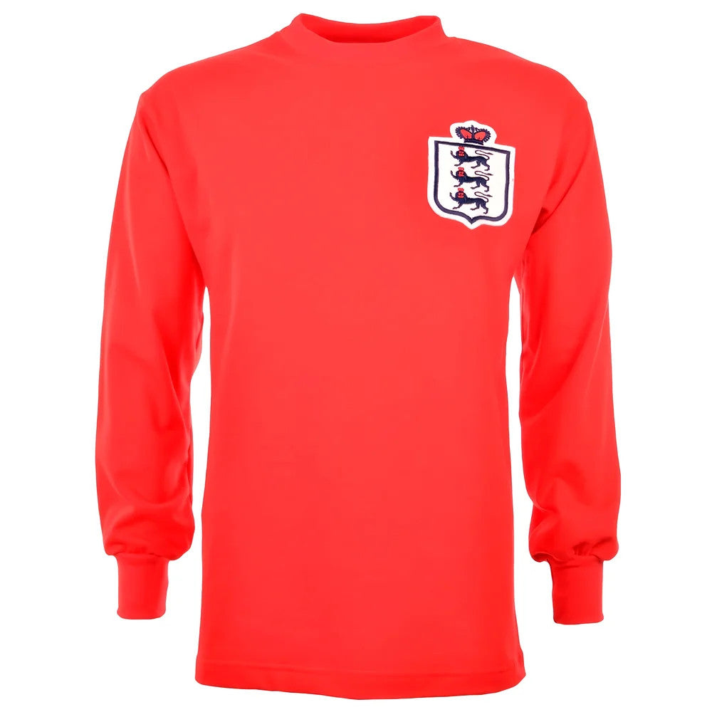 England L/S Retro Football Shirt Red_0