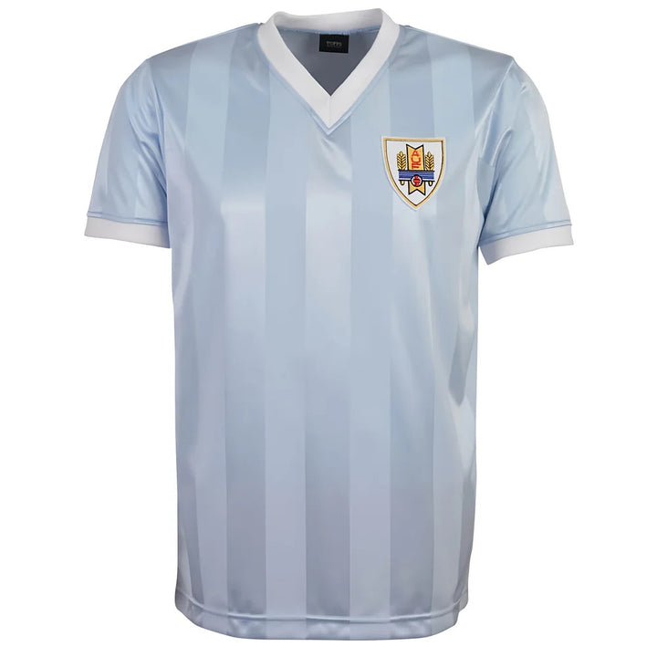 Uruguay 1986 World Cup Retro Football Shirt - Sky_0