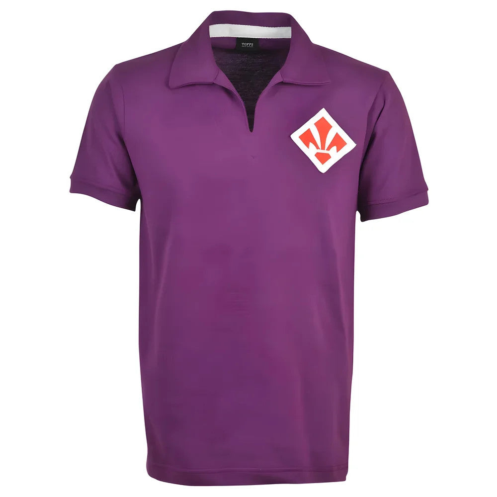 Fiorentina 1940s S/Sleeve Retro Football Shirt_0