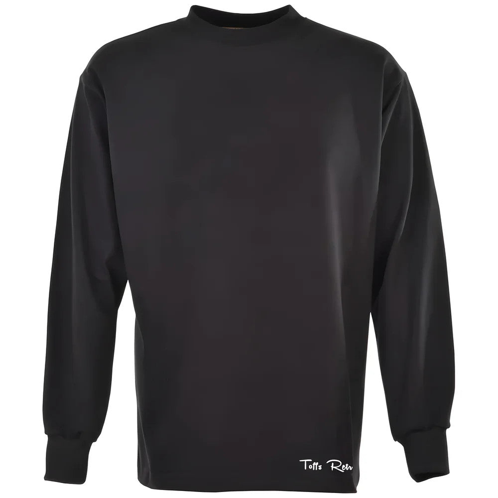 TOFFS Classic Retro Black Long Sleeve Round Neck Shirt_0
