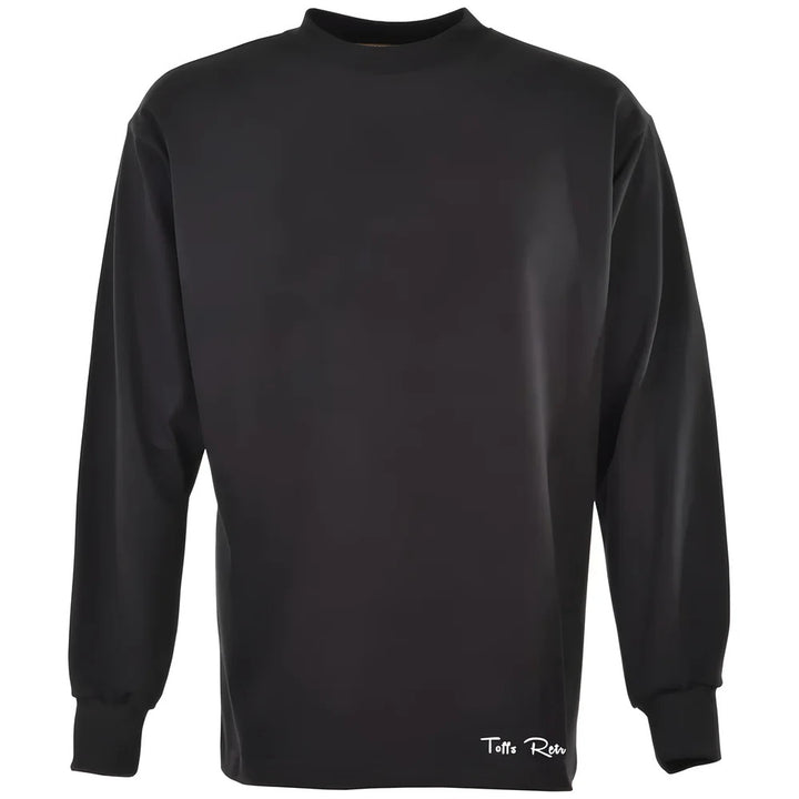 TOFFS Classic Retro Black Long Sleeve Round Neck Shirt_0