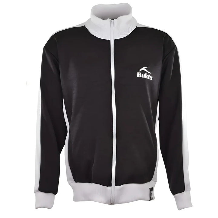 BUKTA Track Top Black with White Panels/Cuffs_0