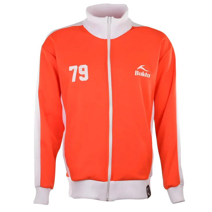 BUKTA Heritage Track Top Red with White Panels/Cuffs/W'Band_0