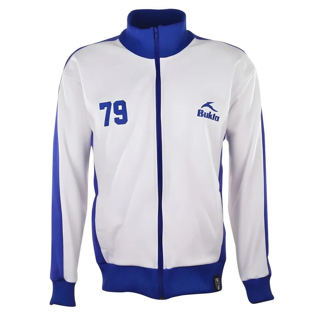 BUKTA Heritage Track Top White with Royal Panels/Cuffs/W'Ba_0