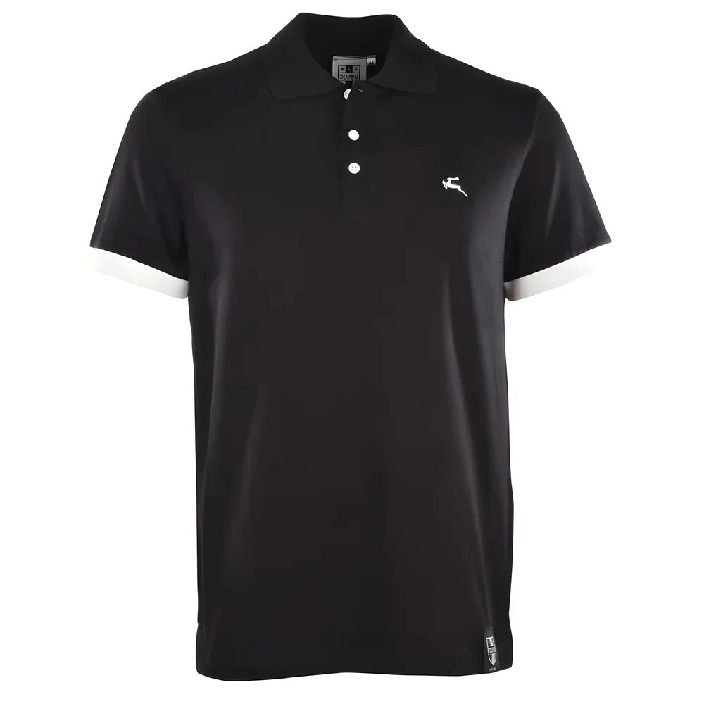 BUKTA Lifestyle Polo Black with White Cuffs_0