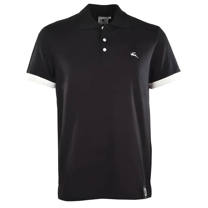 BUKTA Lifestyle Polo Black with White Cuffs_0