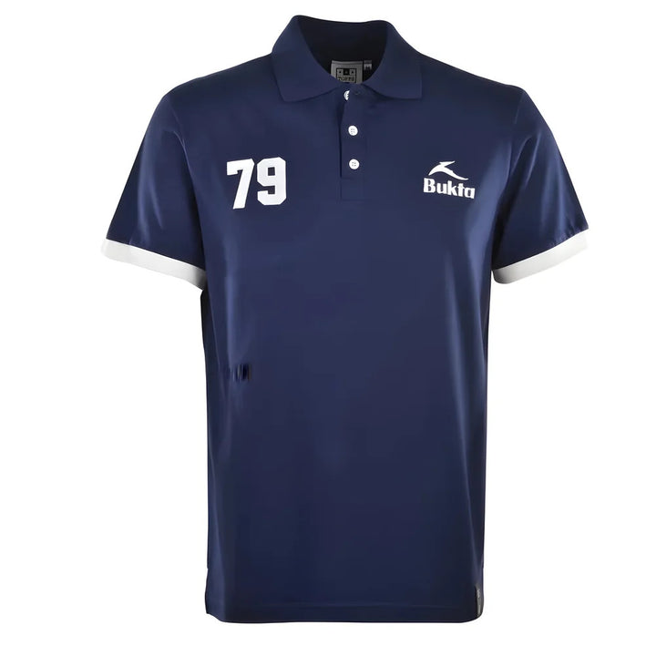 BUKTA Heritage Polo Navy with White Cuffs_0