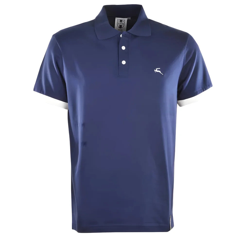 BUKTA Lifestyle Polo Navy with White Cuffs_0