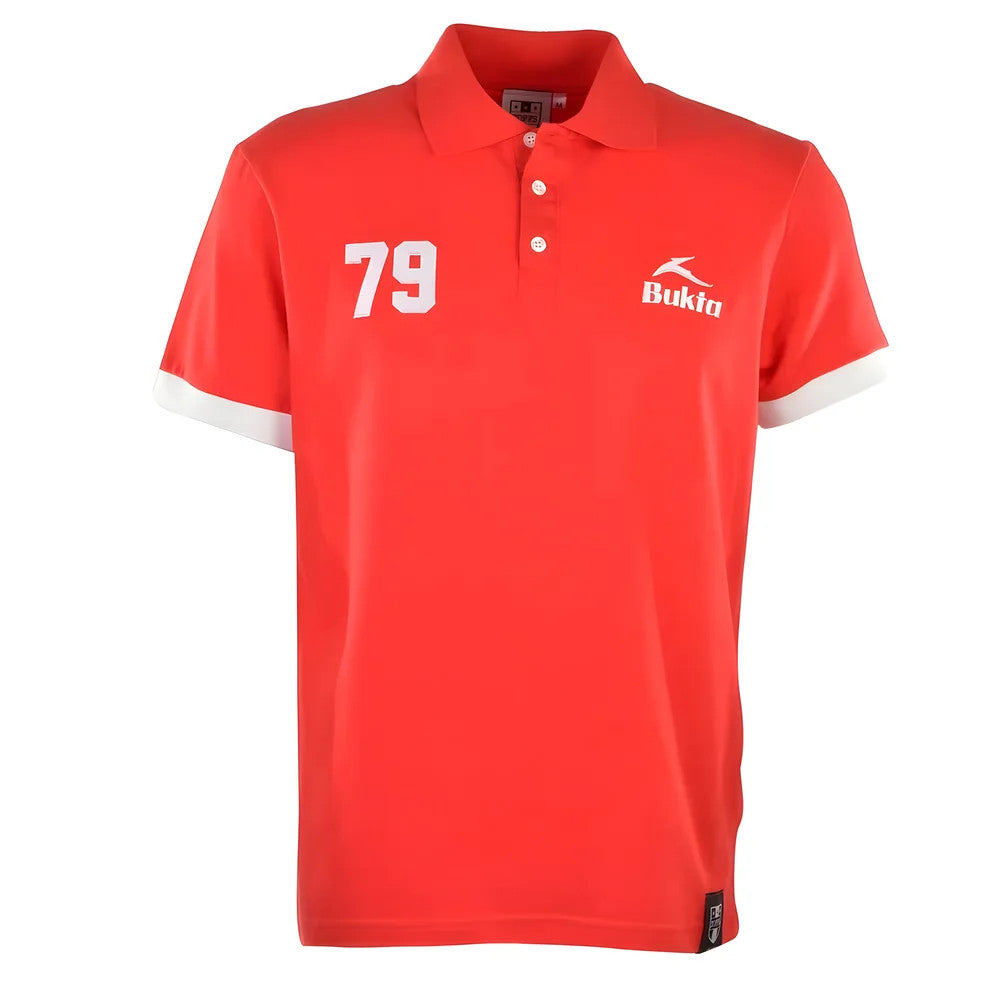 BUKTA Heritage Polo Red with White Cuffs_0