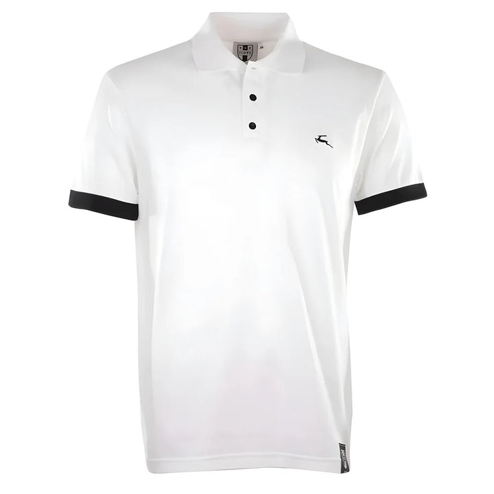 BUKTA Lifestyle Polo White with Black Cuffs_0